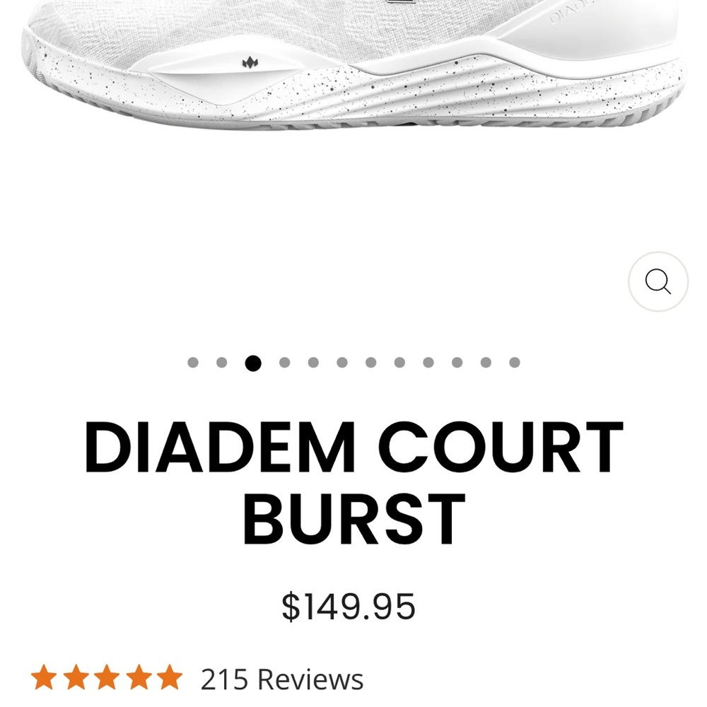 Diadem court shoe. Great for pickleball and tennis! - Picture 5 of 6